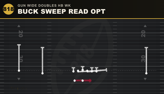 BUCK SWEEP READ OPT from Gun Wide Doubles HB Wk