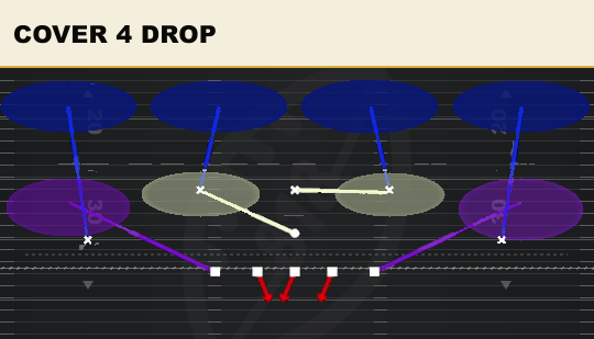 COVER 4 DROP from 3-3-5 3 High Penny