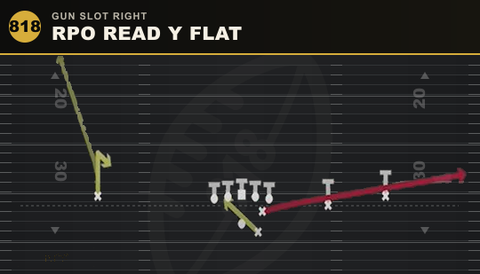 RPO READ Y FLAT from Gun Slot Right