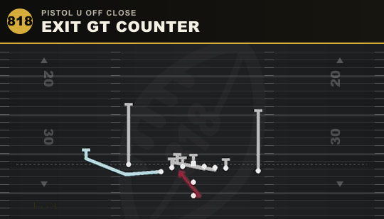 EXIT GT COUNTER from Pistol U Off Close