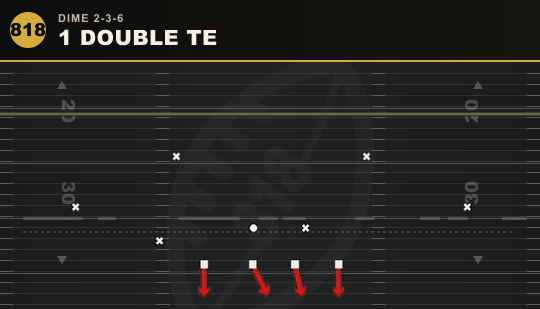1 DOUBLE TE from Dime 2-3-6