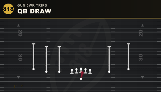 QB DRAW from Gun 5WR Trips