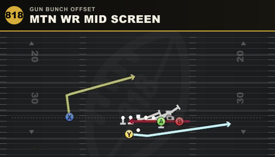 MTN WR MID SCREEN from Gun Bunch Offset