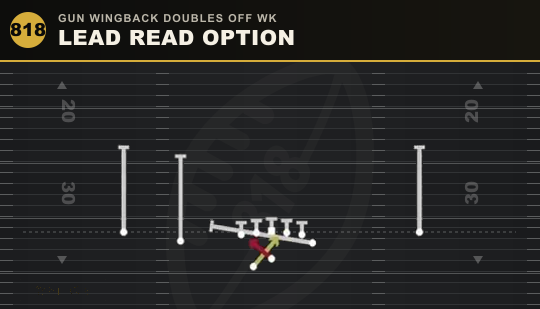 LEAD READ OPTION from Gun Wingback Doubles Off Wk