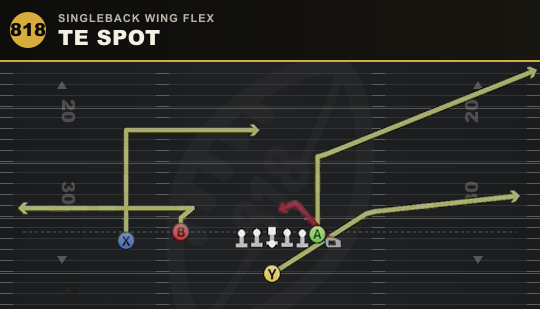 TE SPOT from Singleback Wing Flex