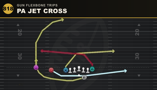 PA JET CROSS from Gun Flexbone Trips