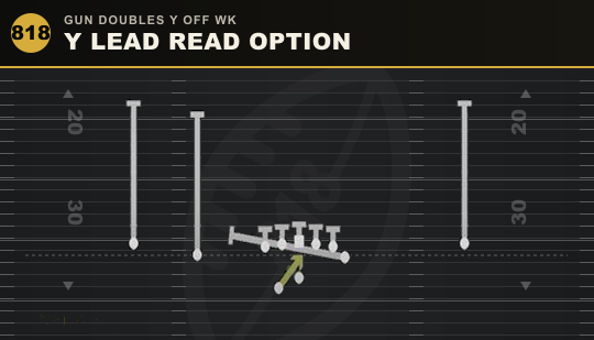 Y LEAD READ OPTION from Gun Doubles Y Off Wk