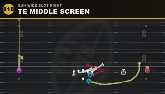 TE MIDDLE SCREEN from Gun Wide Slot Right