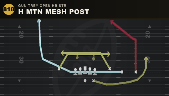 H MTN MESH POST from Gun Trey Open HB Str