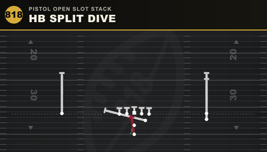 HB SPLIT DIVE from Pistol Open Slot Stack