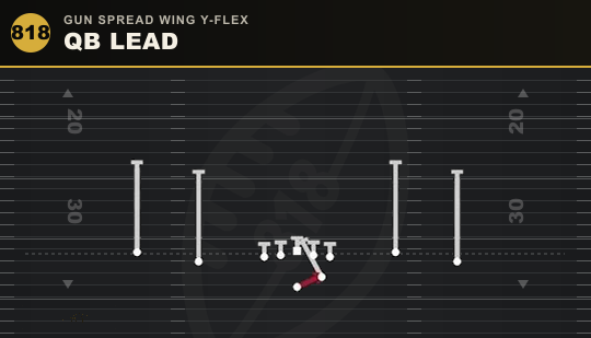 QB LEAD from Gun Spread Wing Y-Flex