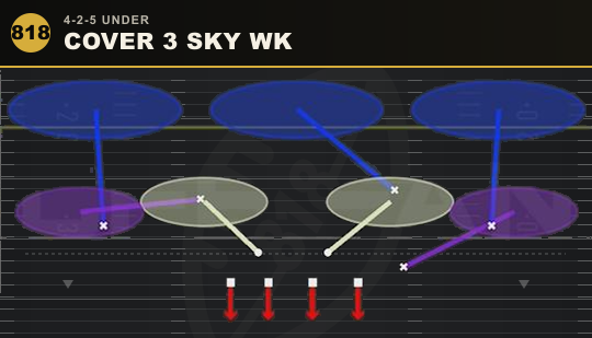 COVER 3 SKY WK from 4-2-5 Under