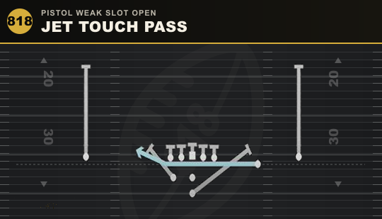 JET TOUCH PASS from Pistol Weak Slot Open