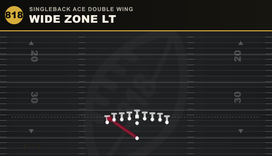 WIDE ZONE LT from Singleback Ace Double Wing