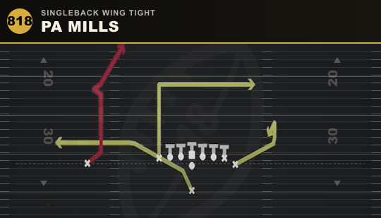 PA MILLS from Singleback Wing Tight