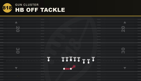 HB OFF TACKLE from Gun Cluster