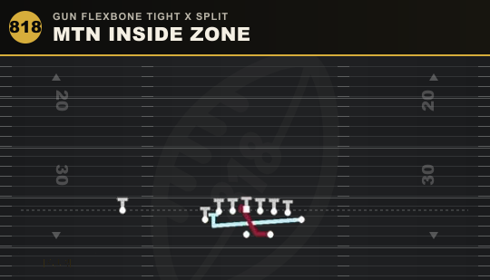 MTN INSIDE ZONE from Gun Flexbone Tight X Split