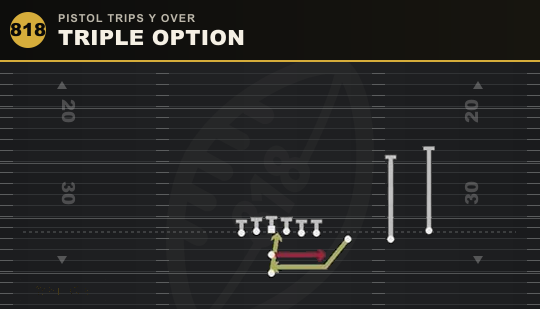 TRIPLE OPTION from Pistol Trips Y Over