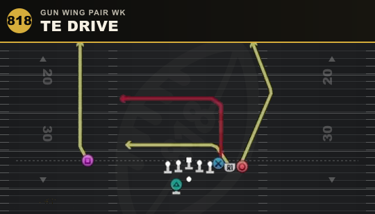 TE DRIVE from Gun Wing Pair Wk