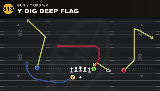 Y DIG DEEP FLAG from Gun Y Trips Wk