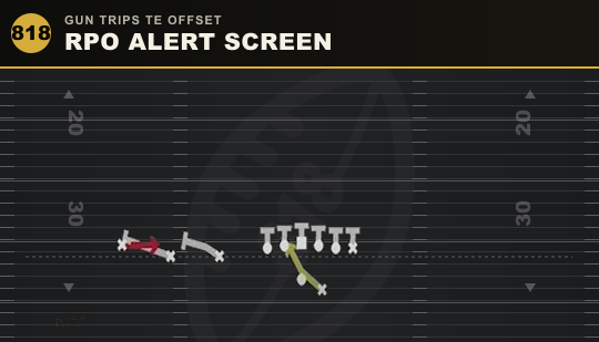 RPO ALERT SCREEN from Gun Trips TE Offset