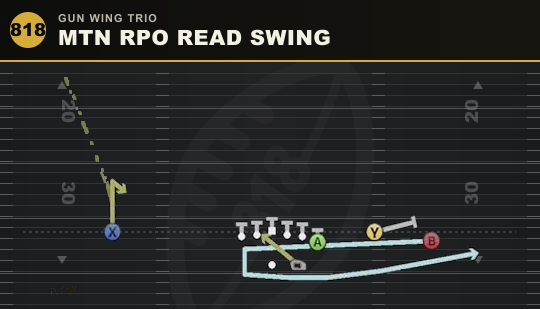MTN RPO READ SWING from Gun Wing Trio