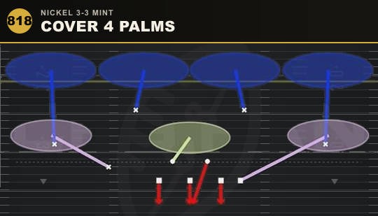 COVER 4 PALMS from Nickel 3-3 Mint