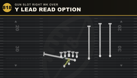Y LEAD READ OPTION from Gun Slot Right Wk Over