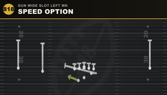 SPEED OPTION from Gun Wide Slot Left Wk