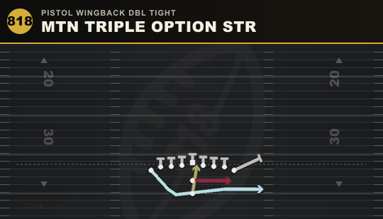 MTN TRIPLE OPTION STR from Pistol Wingback Dbl Tight