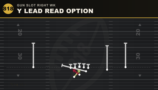 Y LEAD READ OPTION from Gun Slot Right Wk