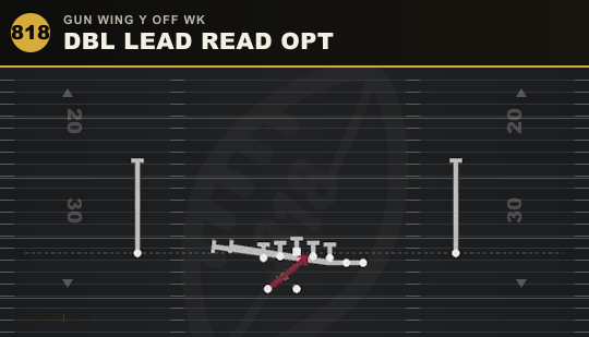DBL LEAD READ OPT from Gun Wing Y Off Wk