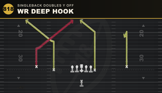 WR DEEP HOOK from Singleback Doubles Y Off