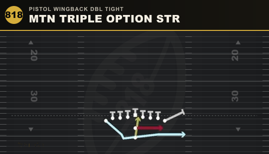 MTN TRIPLE OPTION STR from Pistol Wingback Dbl Tight