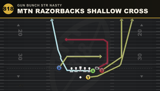 MTN RAZORBACKS SHALLOW CROSS from Gun Bunch Str Nasty