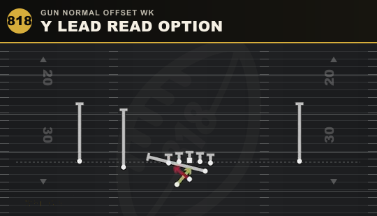 Y LEAD READ OPTION from Gun Normal Offset Wk