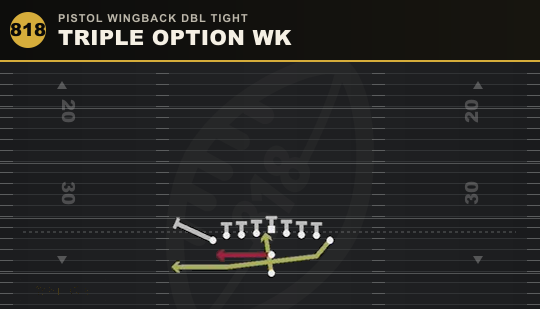 TRIPLE OPTION WK from Pistol Wingback Dbl Tight