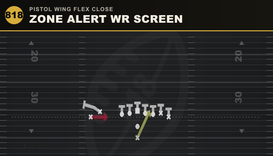 ZONE ALERT WR SCREEN from Pistol Wing Flex Close