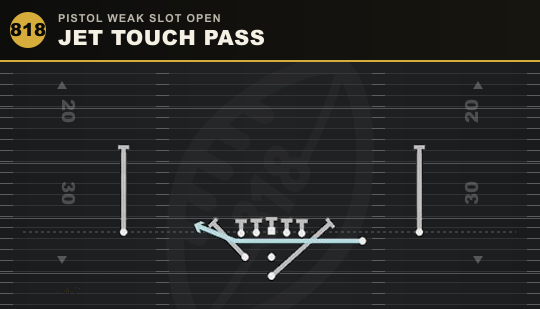 JET TOUCH PASS from Pistol Weak Slot Open