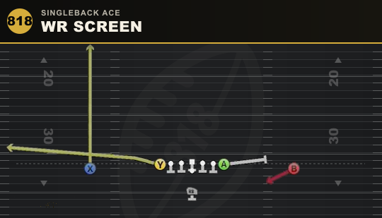 WR SCREEN from Singleback Ace