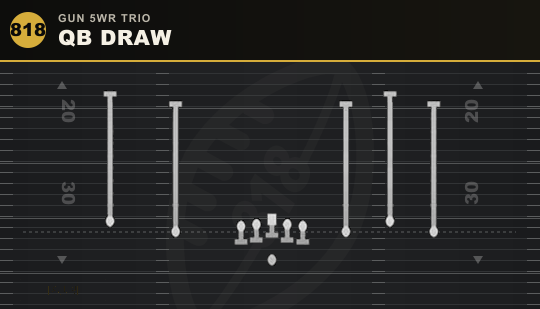 QB DRAW from Gun 5WR Trio