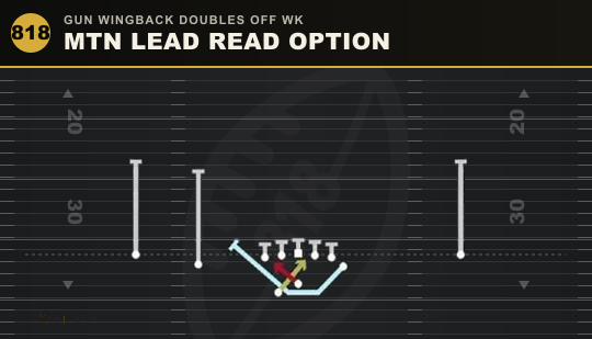 MTN LEAD READ OPTION from Gun Wingback Doubles Off Wk
