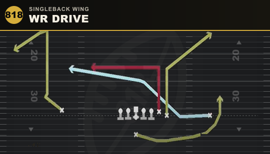 WR DRIVE from Singleback Wing