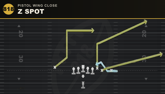 Z SPOT from Pistol Wing Close