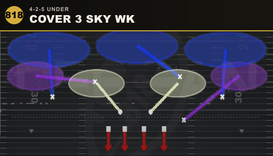 COVER 3 SKY WK from 4-2-5 Under