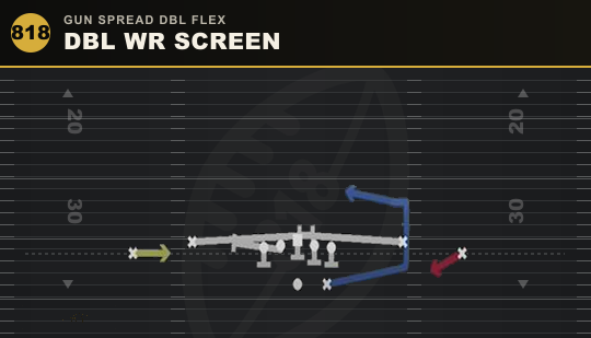 DBL WR SCREEN from Gun Spread Dbl Flex
