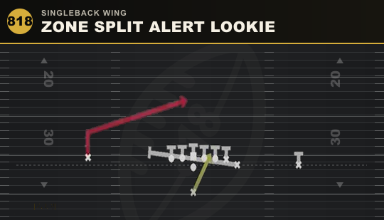 ZONE SPLIT ALERT LOOKIE from Singleback Wing