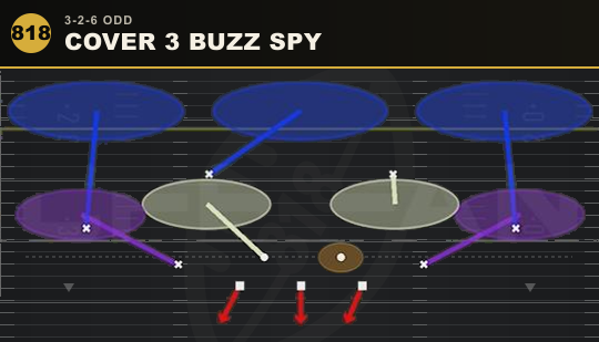 COVER 3 BUZZ SPY from 3-2-6 Odd