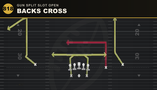 BACKS CROSS from Gun Split Slot Open